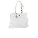 Piero Guidi borsa a spalla bianca con pochette estraibile