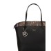 Piero Guidi TOTE BAG/SHOPPING BAG Borsa a spalla nera da donna con stampa Maci Circus