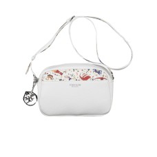 Piero Guidi borsa a tracolla bianca con stampa magic circus