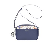 Piero Guidi borsa a tracolla Blu con stampa magic circus 