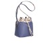 Piero Guidi borsa a secchiello blu con tracolla