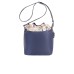 Piero Guidi borsa a secchiello blu con tracolla