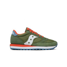 Saucony jazz Originals sneakers verde con inserti arancioni 