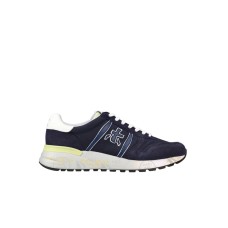 Premiata Sneakers in pellame morbido scamosciato e nylon blu