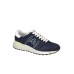 Premiata LANDER_6634 Sneakers in pellame morbido scamosciato e nylon blu