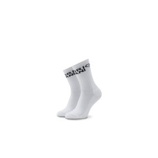 Emporio Armani set 2 paia di calze Bianche unisex realizzate in spugna di cotone con logo jacquard