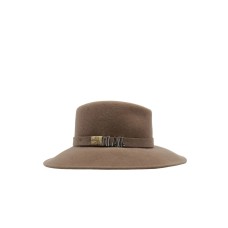 Alviero Martini 1a Classe cappello in feltro cammello con logo 