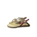 Love Moschino Sandalo oro basso da donna