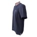 Harmont&Blaine Polo a manica corta Blu Navy in cotone con collo a righe multicolore a camicia e logo bassotto ricamato 