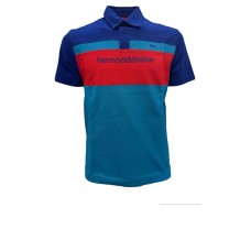 Harmont&Blaine Polo Azzurra in cotone da uomo