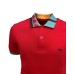 HARMONT&BLAINE POLO ROSSA DA UOMO CON COLLETTO CON FANTASIA 
