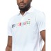 HARMONT&BLAINE POLO BIANCA CON LOGO MULTICOLOR 