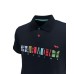 HARMONT&BLAINE POLO BLU DA UOMO CON LOGO MULTICOLOR 