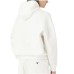 Emporio Armani Felpa con cappuccio in double jersey bianca con micro eagle All Over