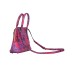 Versace Jeans Couture Borsa a Mano da Donna Fucsia con stampa Logo Couture all over 