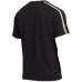 La Martina T-shirt da Uomo Nera Maxi logo a contrasto