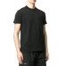 Versace Jeans Couture T-shirt Nera da Uomo con logo ricamato tono su tono 
