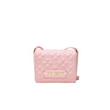 Love Moschino Borsa rosa trapuntata con tracolla regolabile