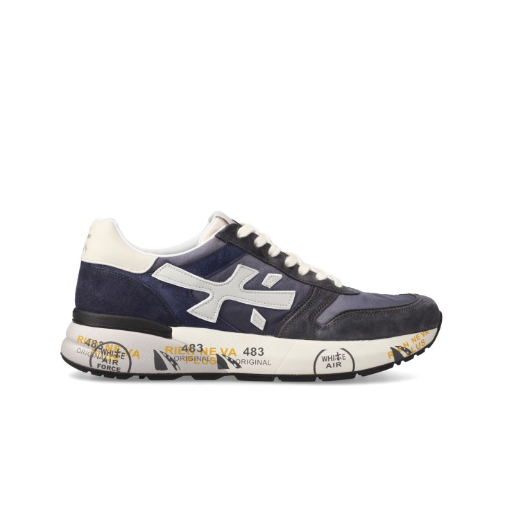 PREMIATA MICK_7209 SNEAKER IN SEUDE E NYLON BLUE 