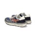 PREMIATA MICK_7215 SNEAKER IN SUEDE GREY E NYLON BLUE