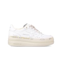 PREMIATA MICOL_6788 SNEAKER PLATFORM IN LEATHER WHITE