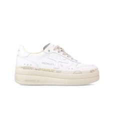 PREMIATA MICOL_6788 SNEAKER PLATFORM IN LEATHER WHITE