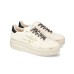 PREMIATA MICOL_6794 SNEAKER PLATFORM IN LEATHER E SUEDE BIANCO LATTE