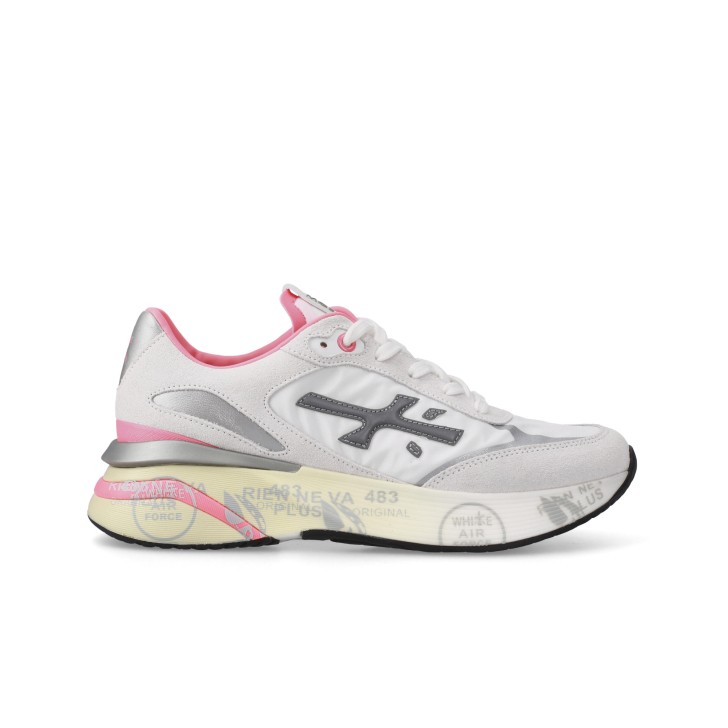 PREMIATA MOERUND_7467 SNEAKER IN SUEDE E NYLON WHITE