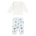 MOSCHINO COMPLETO T-SHIRT E PANTALONE IN COTONE ORGANICO CON STAMPA LOGO E TEDDY BEAR