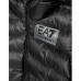 EA7 Emporio Armani Giubbotto Nero da Bambino con logo a contrasto 