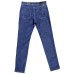 Jeckerson Jeans denim blu cinque tasche con toppe in Alcantara blu