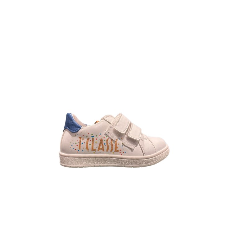 Alviero Martini 1a Classe Sneakers bianca con linguetta con stampa Geo Classic 