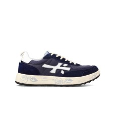 PREMIATA NOUS_6658 SNEAKER IN SUEDE E TELA BLUE