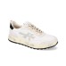 PREMIATA NOUS_7233 SNEAKER VINTAGE IN LEATHER E SUEDE BIANCO LATTE