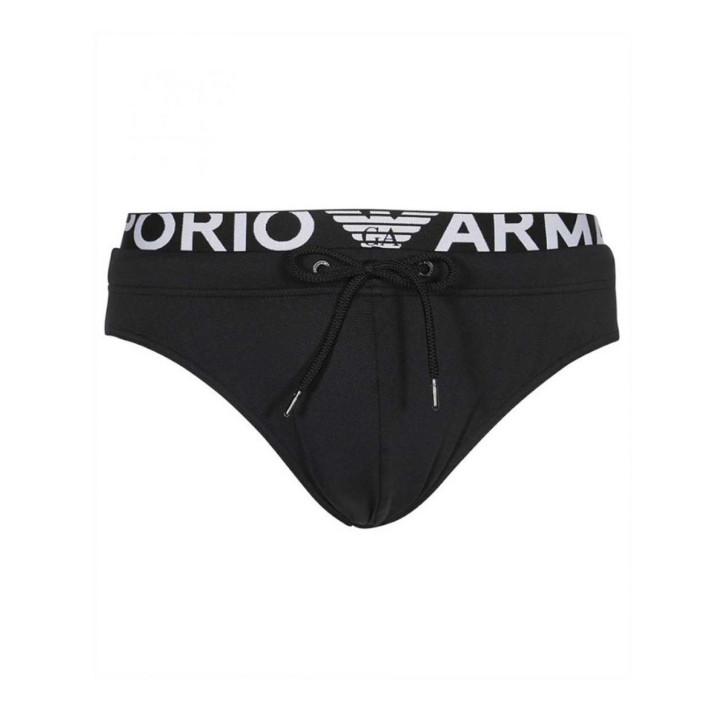 Emporio Armani Swimwear slip mare Nero logoband