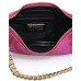 Versace Jeans Couture Borsa a Mano da Donna Fucsia con stampa Logo Couture all over