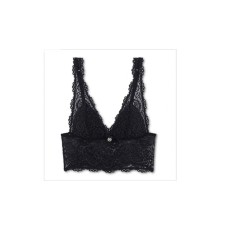 Emporio Armani Bralette in pizzo nero