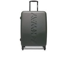 K-Way  Trolley medium rigido unisex con maxi stampa logo K-Way  