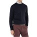 Harmont&Blaine Maglioncino blu da uomo con logo ricamato