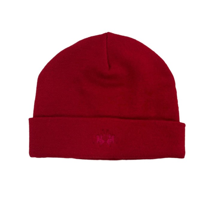 La Martina  Cappello in maglia colore rosso