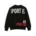 Dsquared2 Felpa in cotone nera con maxi logo lettering