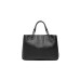 Emporio Armani Borsa a mano Nera con tracolla regolabile, estraibile logo All Over