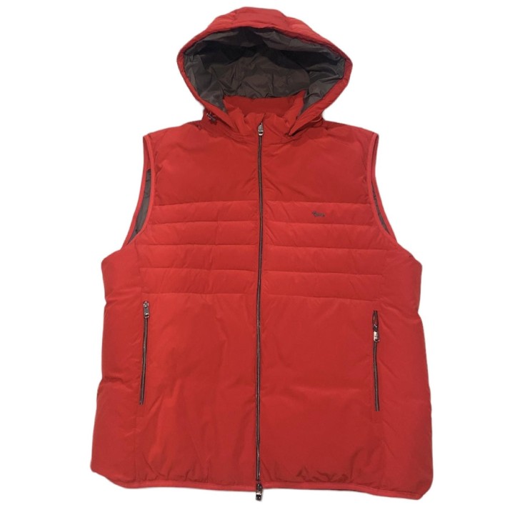 Harmont&Blaine Gilet rosso con cappuccio da uomo