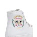 Chiara Ferragni Sneakers  Bianca in Tela con ricamo CF TENNIS CLUB sui lati
