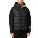 PLEIN SPORT GILET BLACK/GOLD CON CAPPUCCIO 