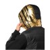 PLEIN SPORT GILET BLACK/GOLD CON CAPPUCCIO 
