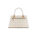 Guess Borsa a mano Crema con stampa logo All Over con tracolla regolabile, estraibile e logo in metallo 