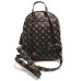 Guess Zaino Marrone con stampa logo All Over con portamonete estraibile 