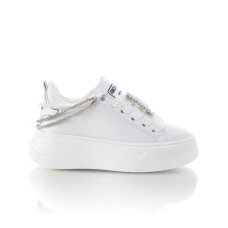 GIOSELIN SNEAKERS BIANCA CON DETTAGLIO GIOIELLO E PERLINE