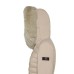 PEUTEREY SERIOLA ML 04 FUR GIUBBOTTO BEIGE SLIM CON CAPPUCCIO E PELLICCIA 